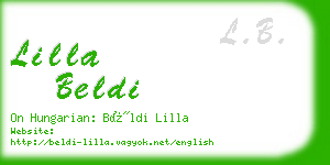 lilla beldi business card